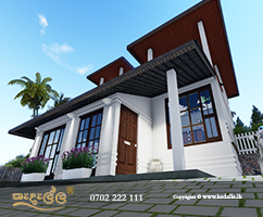 Best architectural designers in Kandy designed beautiful colonial style house that Combines classical Kandyan period architecture