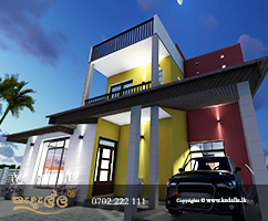 Modern contemporary architecture building plan designed by team of pioneer architects in Kandy Sri Lanka