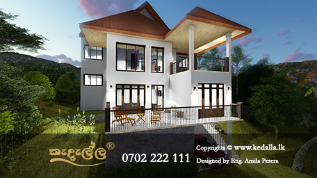 A New House Design in Sri lanka Completed within the Agreed Budget. A Minimalist 4 Cornered Home For An Ascetic Lifestyle