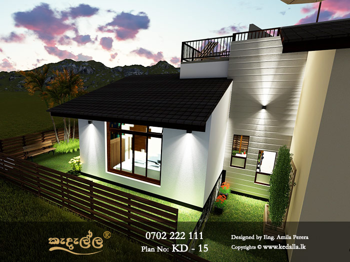 A split level home design in Kegalle. A perfect solution for building new homes on sloping blocks