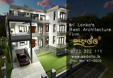 An Architect in Kegalle Designed 3 Story House Plans Designs Well Suited for Sloping Lots