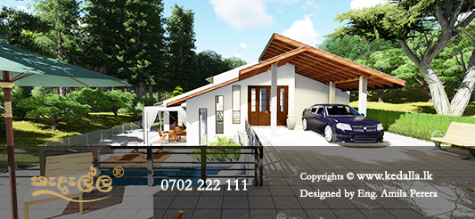 House Design with Lower Ground Floor Approved by Udapalatha Pradeshiya Sabha in Gampola Sri Lanka