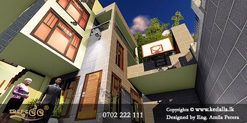 Soaring three story house designs often feature parking storage and recreational spaces on the first level