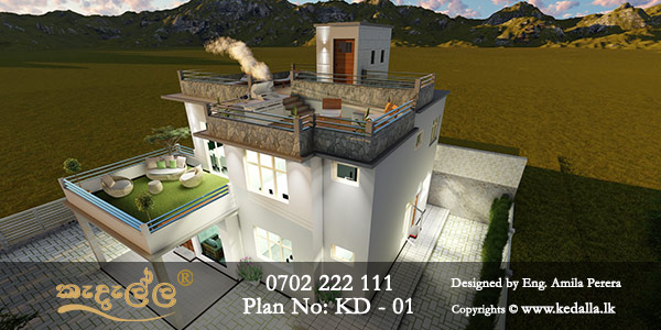 The house design  has decorated with natural elements and incorporate modern look and elegant