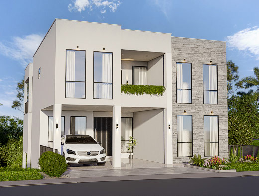 3 Story 6 Bedroom House for sale in Heerassagala Sri Lanka Kedella Homes Signature Villas in Hanthana Villa 2 3D Plan 7