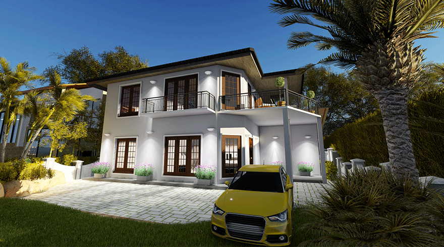 An Architectural 3D House Plan Design in Sri Lanka