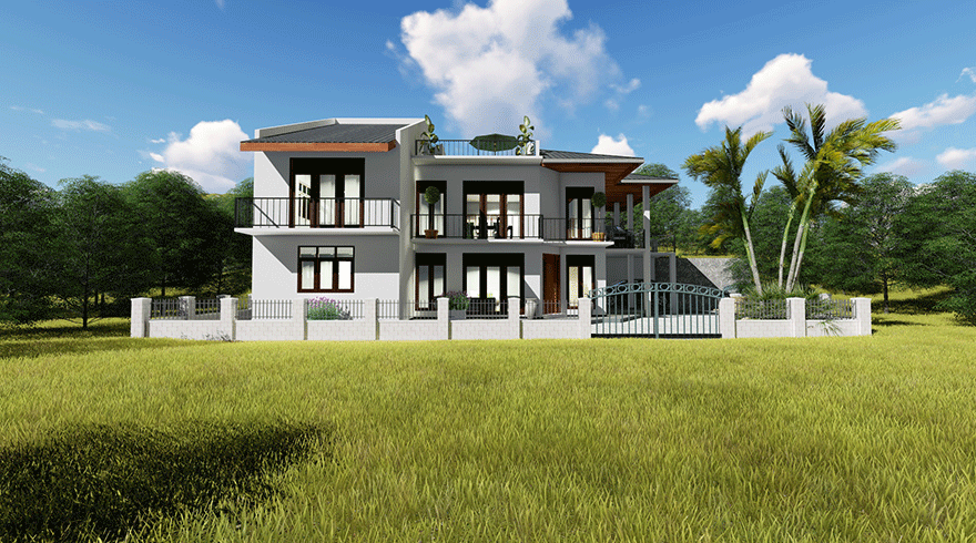 An Architectural House Plan Created by Kedella Homes
