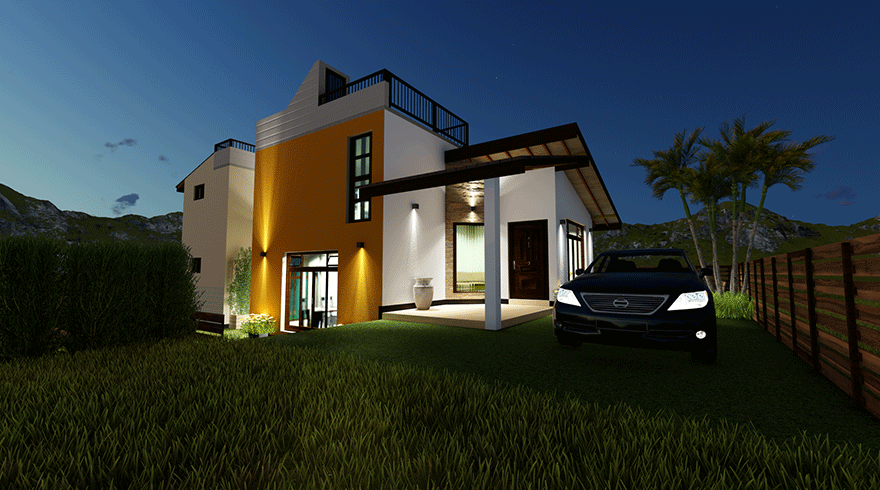 Beautifully crafted 3 bedroom small house plans in sri lanka