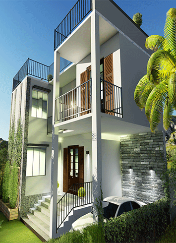 Box Type House Plan. A modern box type house design for small land with simple exterior and functional interior plus contemporary appeal