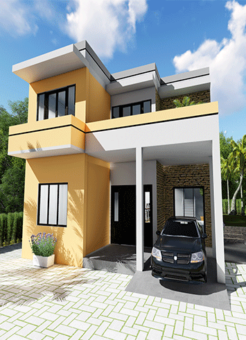 External Staircase Two Story House Plans in Sri Lanka 