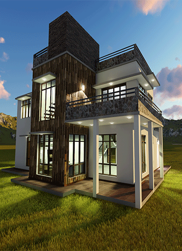 3D House Plan Designed by Kedella Homes