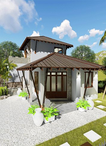 house plan design sri lanka by Kedella Homes. A two story 1226 square foot floor plan design for a small land