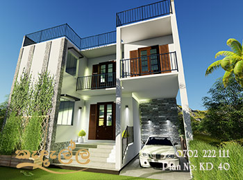 Two Story Small Box Type House Plan Designed by Kedella Homes