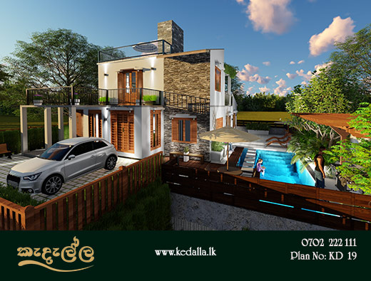 Two Story Modern House Plan Designed by Kedella Homes 