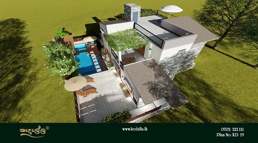 Two Story 4 Bedroom Box Type House Design Designed by Kedella Homes