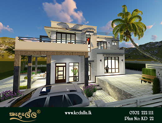 Two Story Modern House Plan Designed by Kedella Homes 
